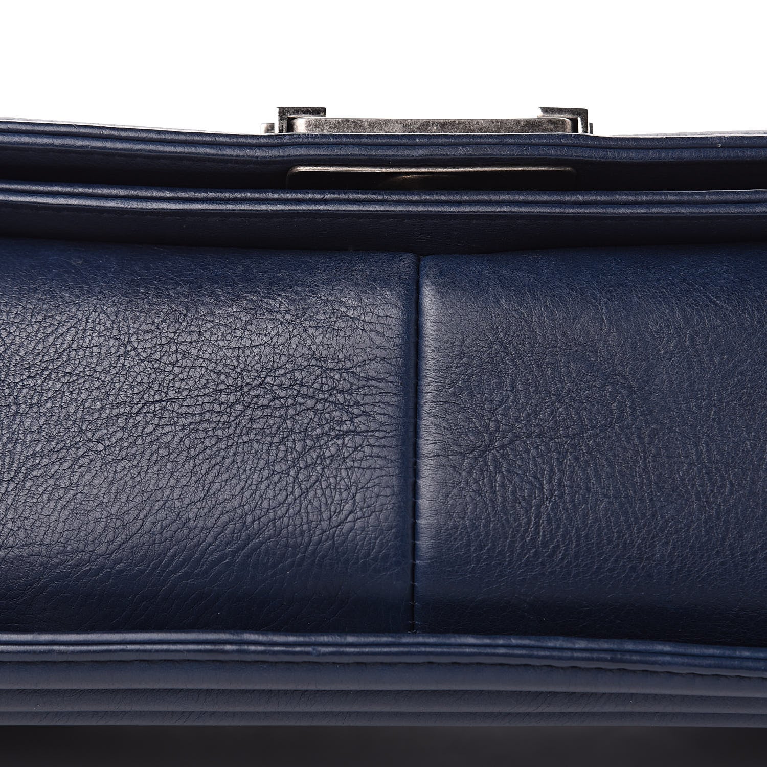Chanel Calfskin Double Stitch Medium Boy Flap Marine 10 of 15