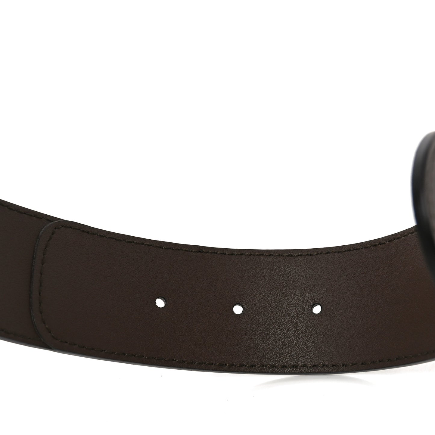 GG Supreme Monogram Matte Plutone Calfskin Double G 40mm Belt 110 44 Beige Ebony New Acero