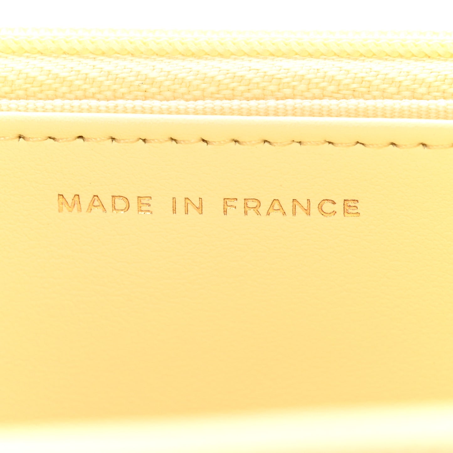 Caviar Quilted CC Turn Lock Wallet On Chain WOC Light Yellow