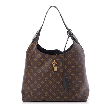 Louis Vuitton Monogram Flower Hobo Black 1 of 14
