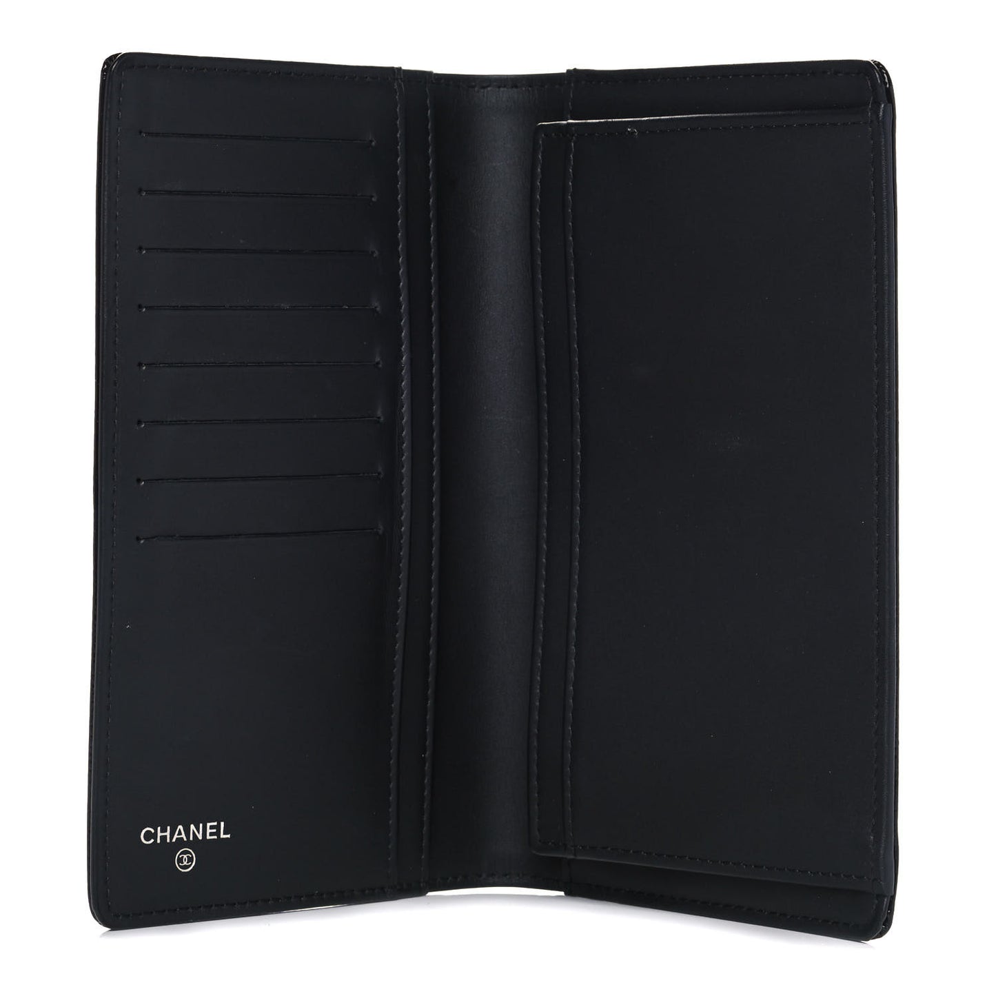 Patent Caviar Timeless CC Yen Wallet Black