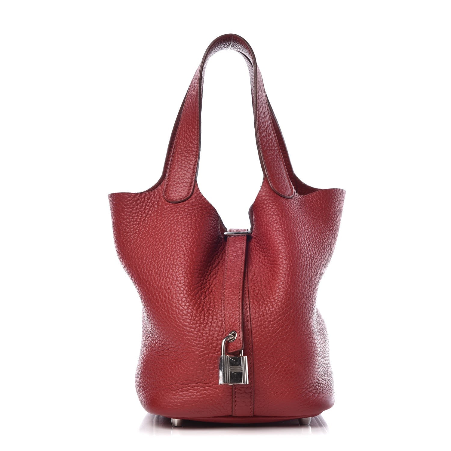 Hermes Taurillon Clemence Picotin Lock 18 PM Rubis 1 of 10