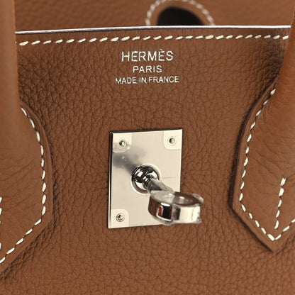 Hermes Taurillon Novillo Birkin 25 Gold 6 of 13