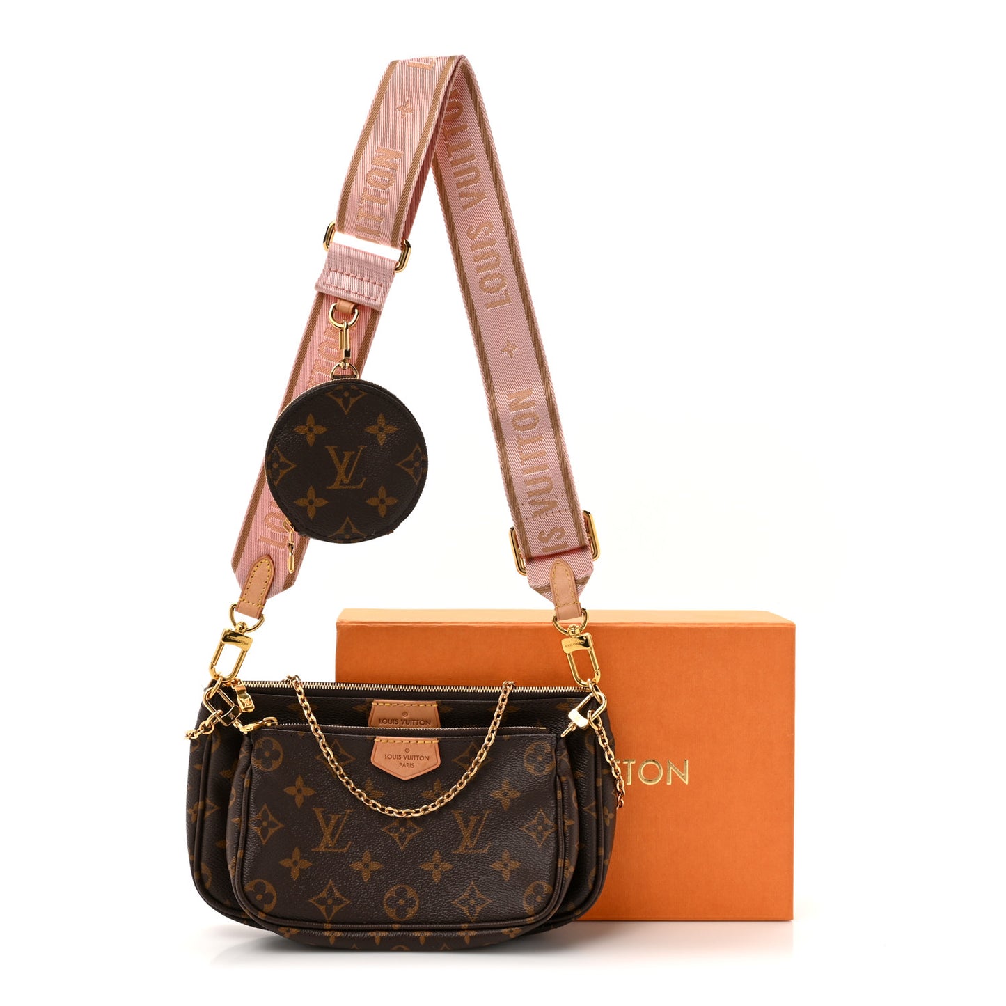 Monogram Multi Pochette Accessories Rose Clair