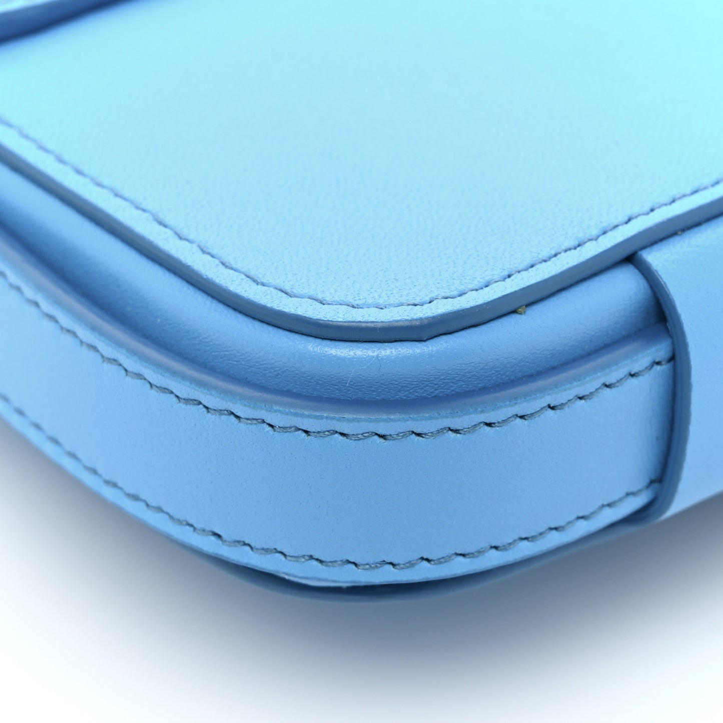 Smooth Calfskin Nano Pouch Cornflower