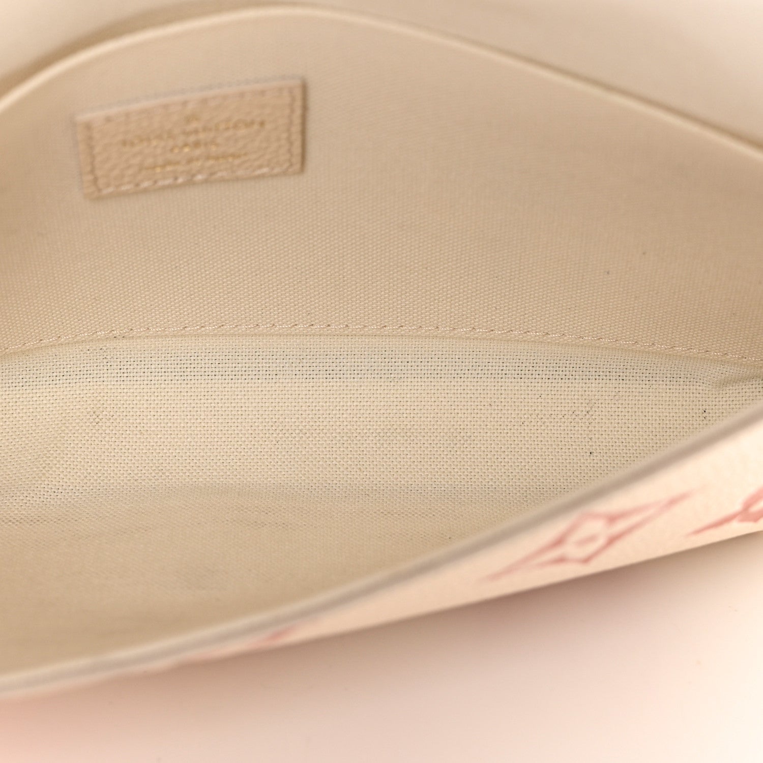 Louis Vuitton Empreinte Monogram Giant By The Pool Felicie Pochette Chain Wallet Creme Rose Trianon 13 of 18