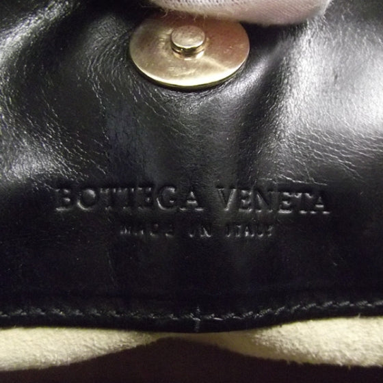 Leather Intrecciato Woven Tote Nero