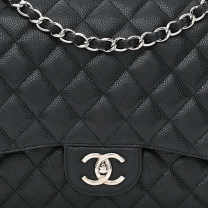 Chanel Caviar Quilted Maxi Double Flap Black 8 of 11
