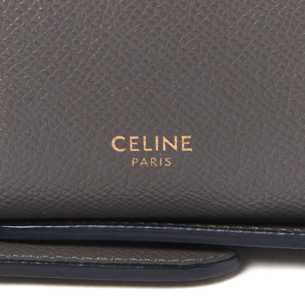 Baby Grained Calfskin Micro Belt Bag Grey