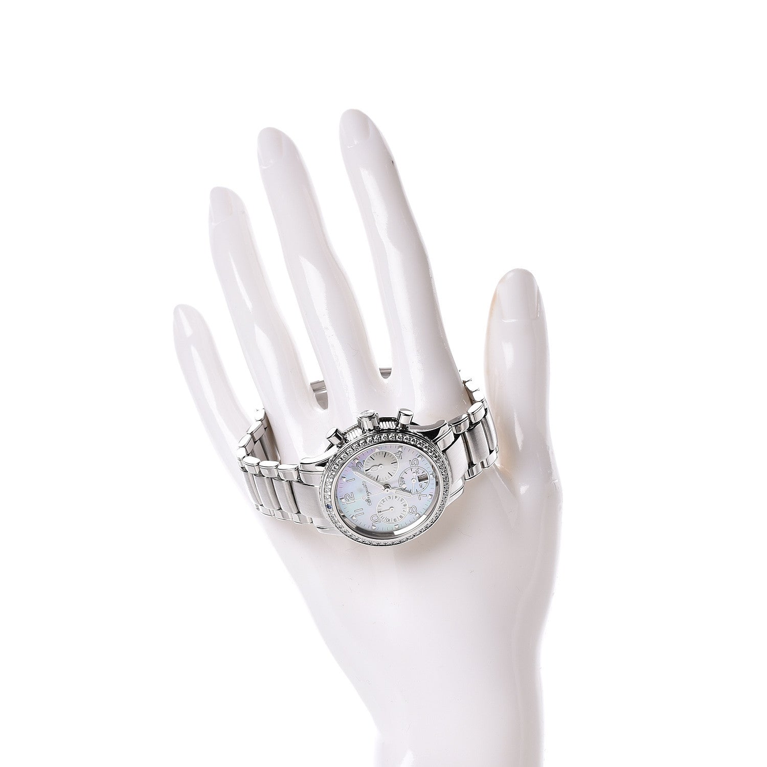 Breguet Stainless Steel Diamond Bezel Sapphire Blue Mother of Pearl 33mm Type XX Transatlantique Automatic Watch 4821ST/59/S76 2 of 7