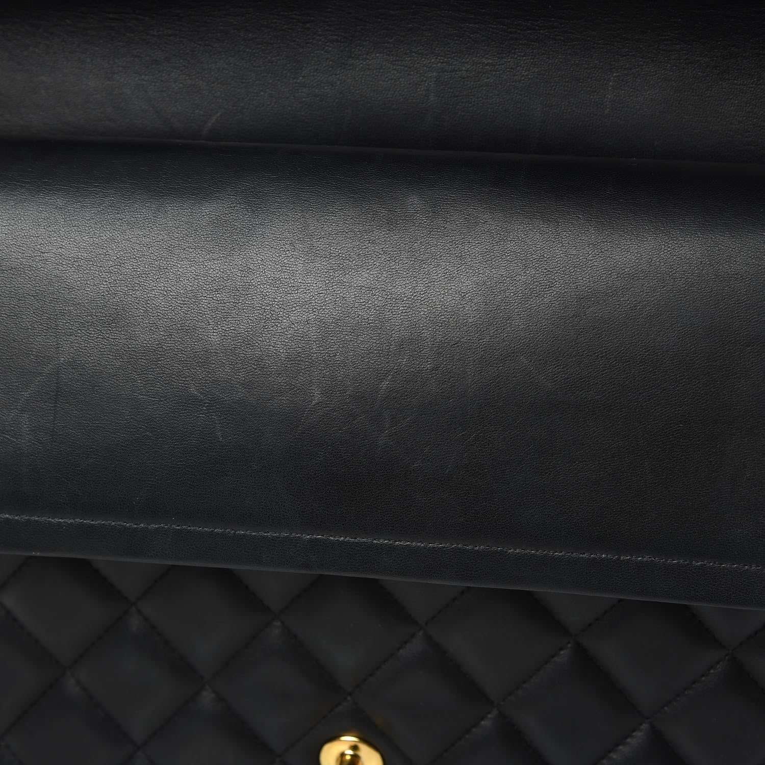 Chanel Lambskin Quilted Maxi Double Flap Black 13 of 18