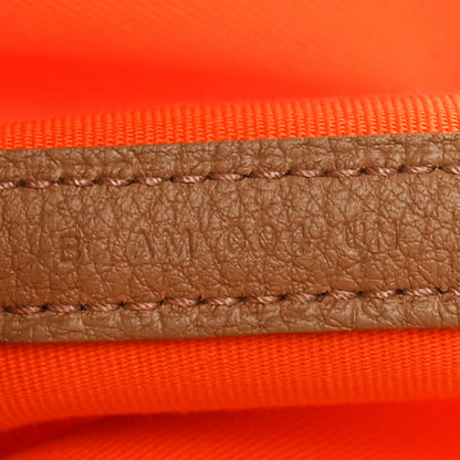 Hermes Toile Militaire Vache Country Garden Party 36 MM Orange Chai 7 of 10