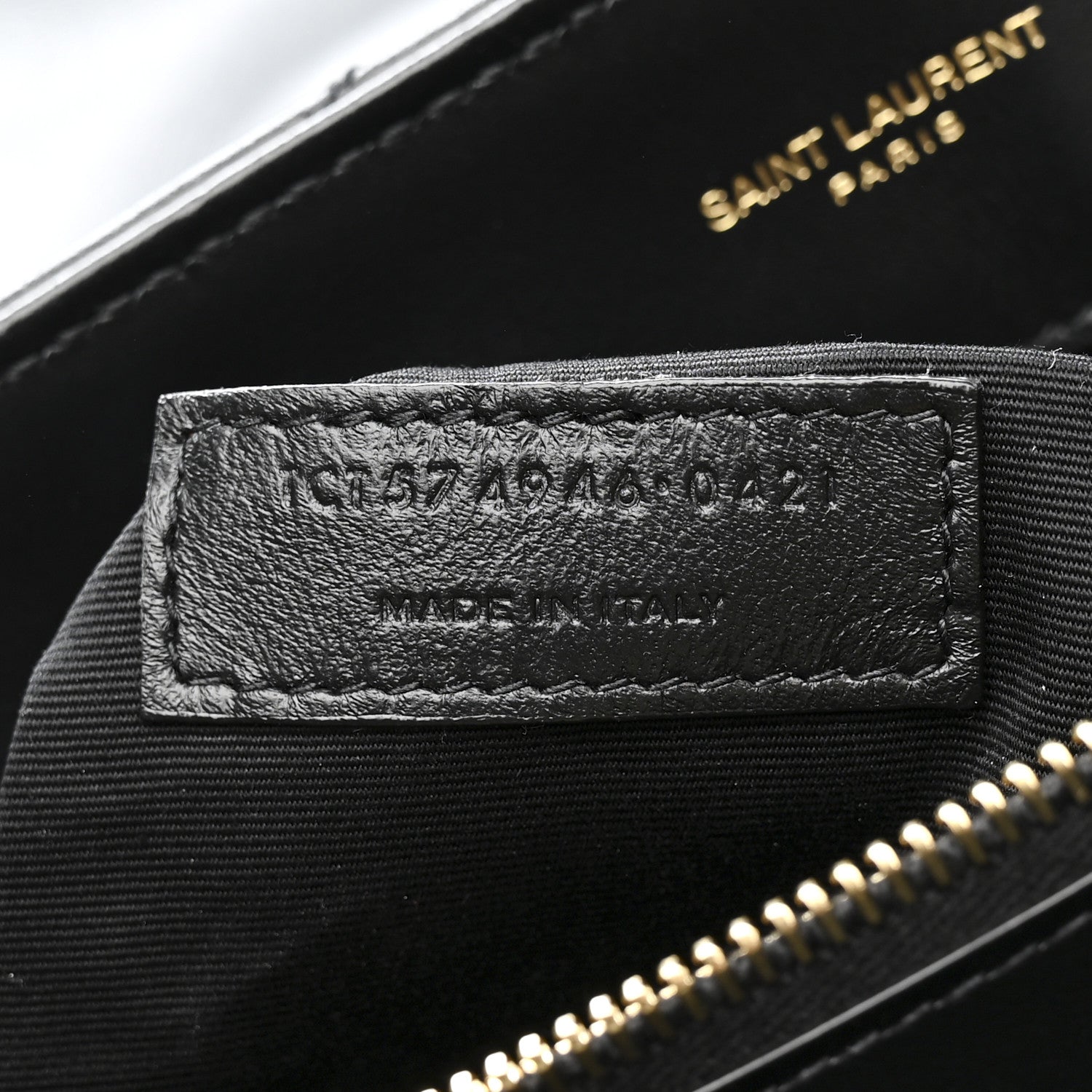 Saint Laurent Calfskin Y Quilted Monogram Medium Loulou Chain Satchel Black 9 of 12