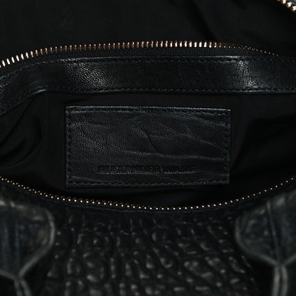 Alexander Wang Pebbled Lambskin Rocco Black Rose Gold Hardware 6 of 16