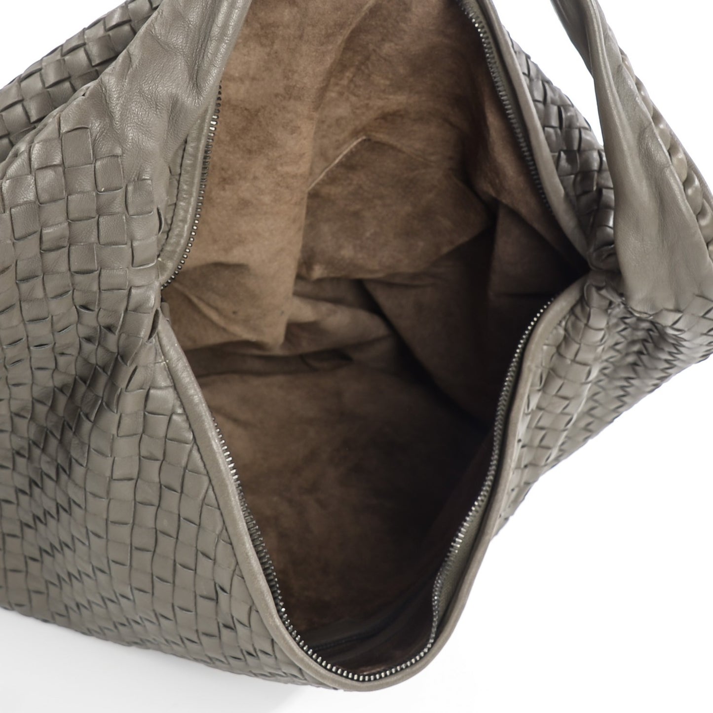 Nappa Intrecciato Maxi Veneta Hobo Shadow