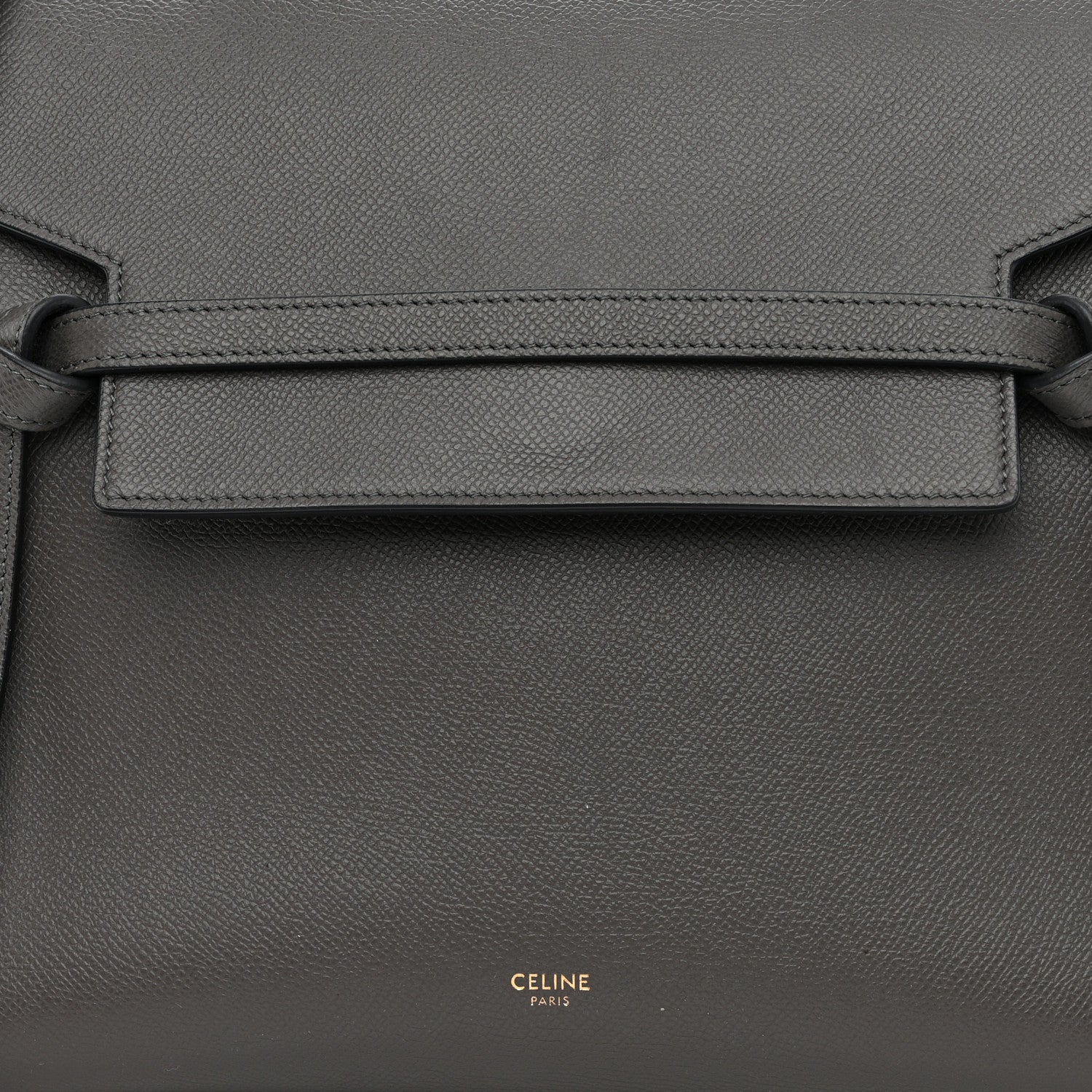 Celine Grained Calfskin Mini Belt Bag Grey 9 of 11