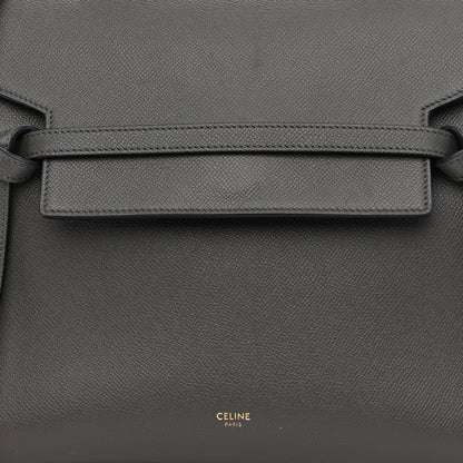 Celine Grained Calfskin Mini Belt Bag Grey 9 of 11