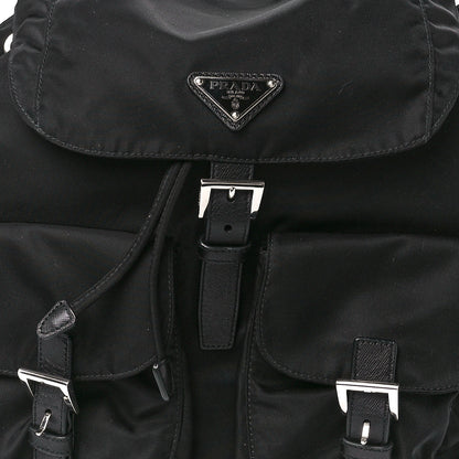 Prada Tessuto Nylon Saffiano Medium Backpack Black 8 of 11
