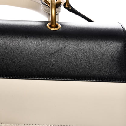 Gucci Calfskin Sylvie Web Large Queen Margaret Top Handle Bag Black Mystic White 10 of 10