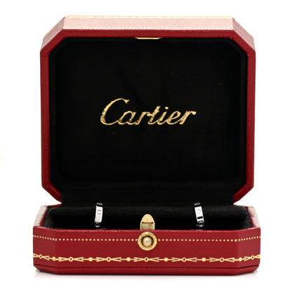 Cartier 18K White Gold Small LOVE Hoop Earrings 7 of 7