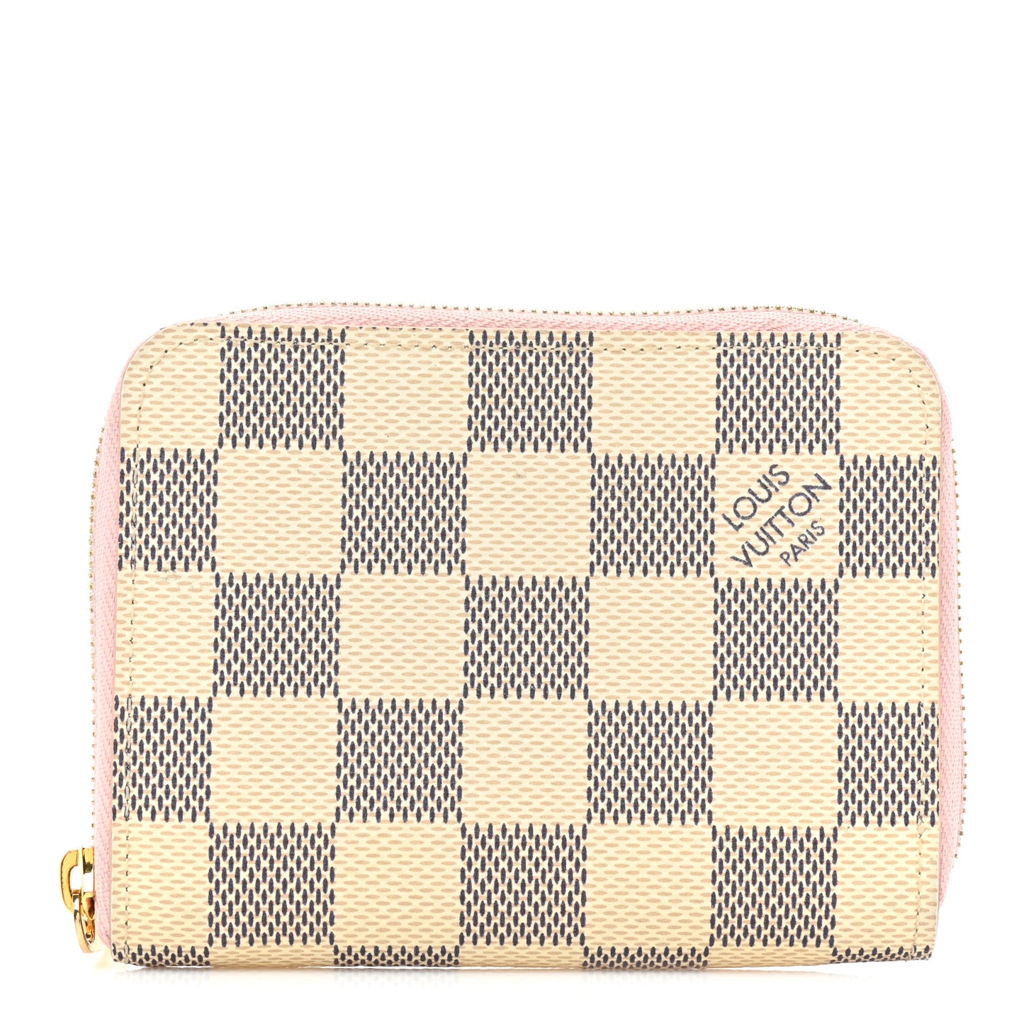 Damier Azur Zippy Coin Purse Rose Ballerine