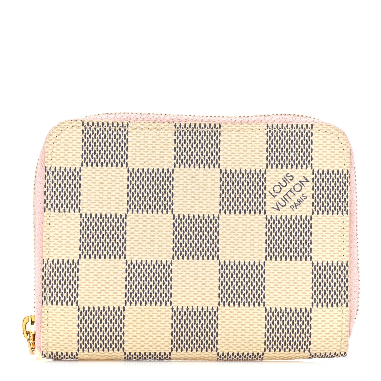 Louis Vuitton Damier Azur Zippy Coin Purse Rose Ballerine 1 of 13