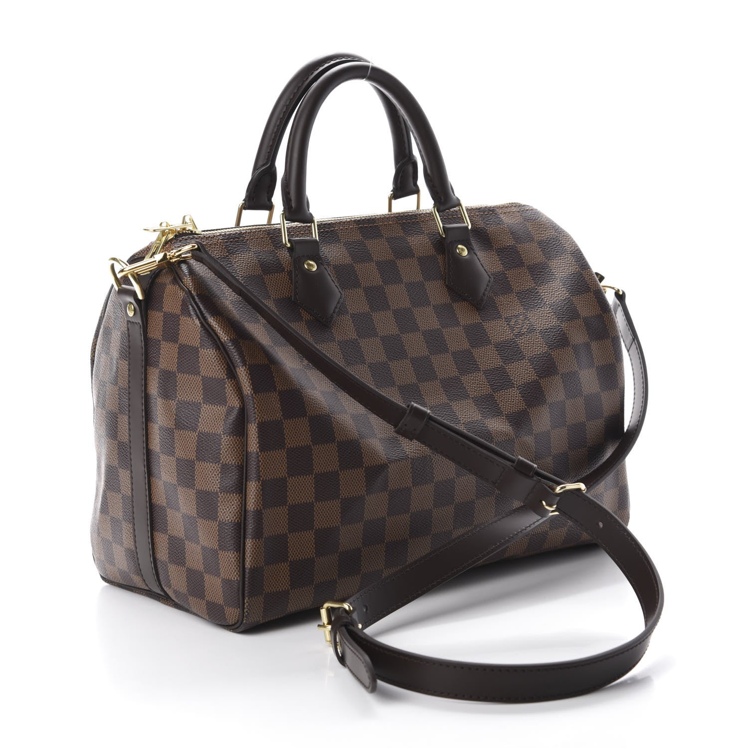 Louis Vuitton Damier Ebene Speedy Bandouliere 30 3 of 10