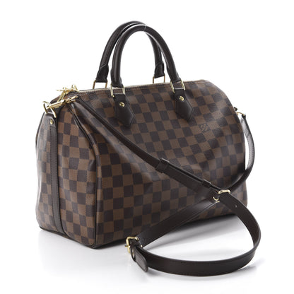 Louis Vuitton Damier Ebene Speedy Bandouliere 30 3 of 10