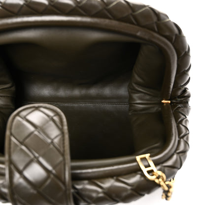 Bottega Veneta Nappa Intrecciato Teen The Lauren 1980 Clutch With Chain Khaki 5 of 10