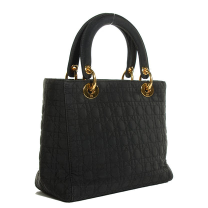 Christian Dior Nylon Cannage Medium Lady Dior Black 3 of 8