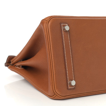 Hermes Natural Barenia Faubourg Birkin 30 Fauve 9 of 11