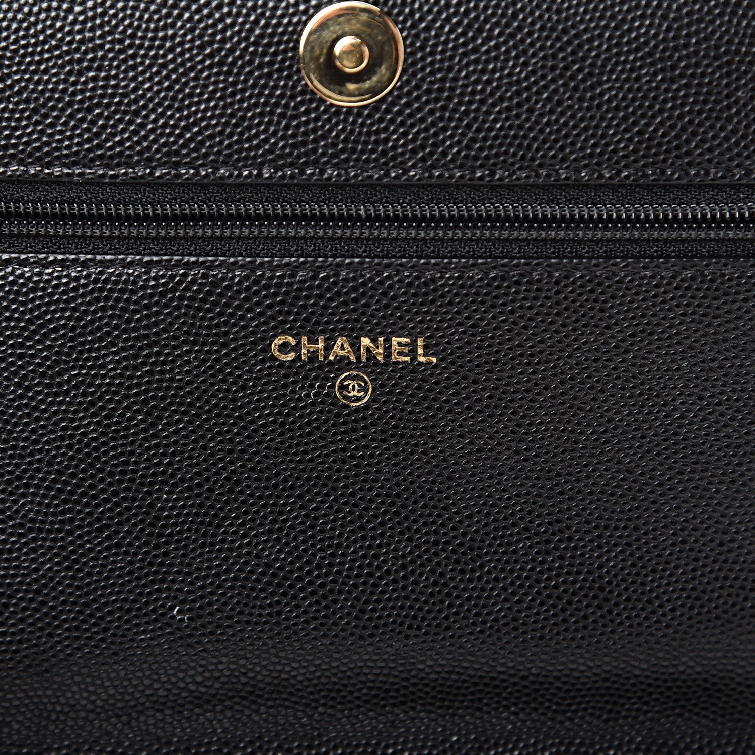 Chanel Caviar Quilted Boy Wallet On Chain WOC Black 5 of 13