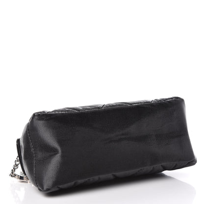 Chanel Coated Canvas Biarritz Cosmetic Cosmetic Case Black 4 of 11