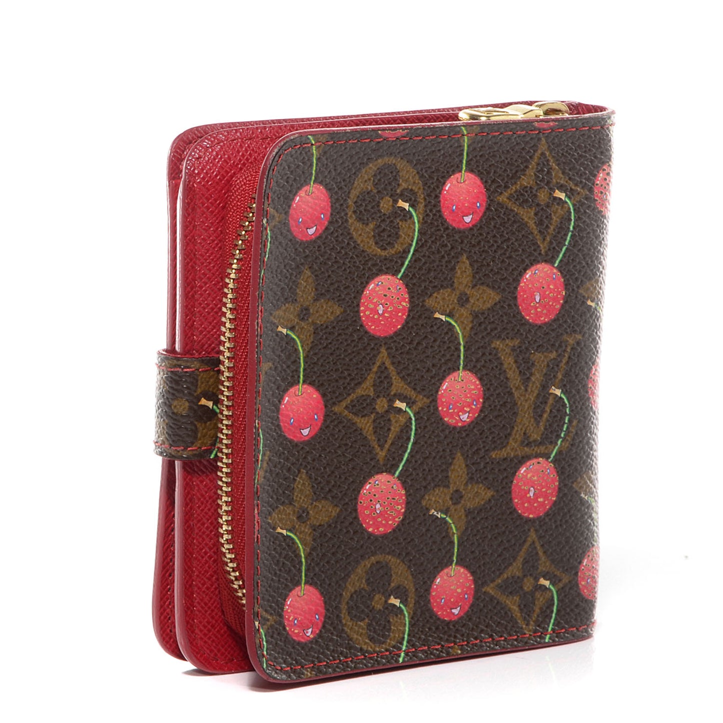 Monogram Cerises Compact Zippe Wallet