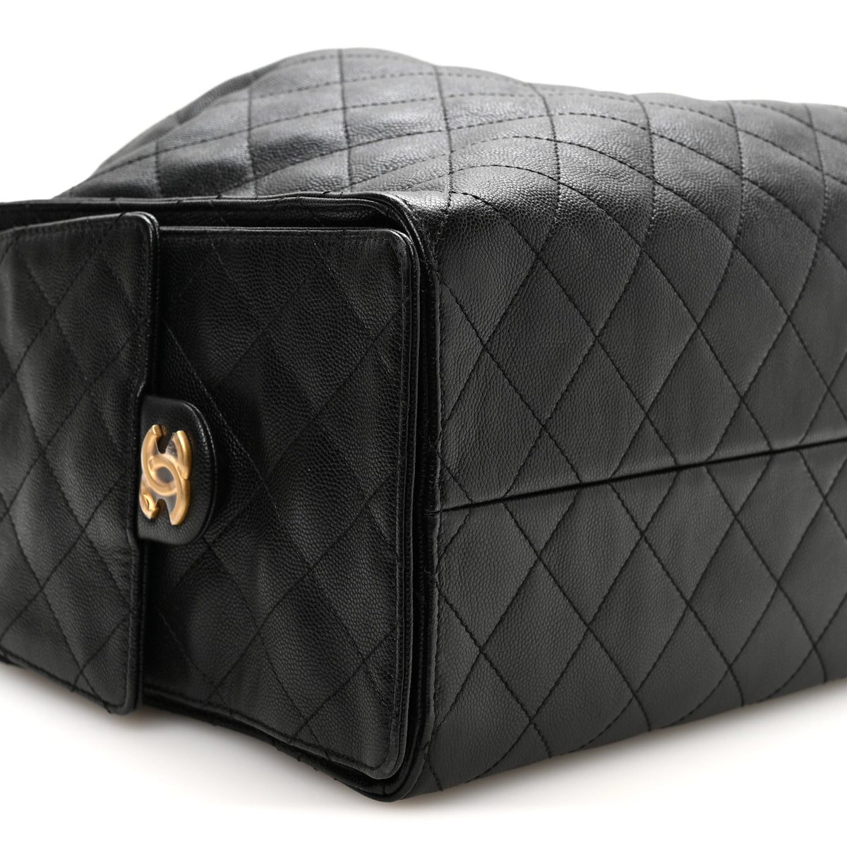 Chanel Caviar Quilted Large Chanel 25 Handbag Black 19 of 21