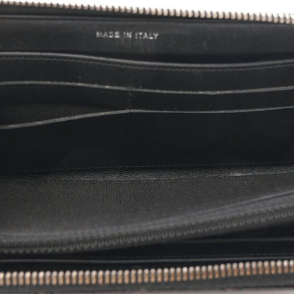 Chanel Glazed Calfskin Quilted Small Coco Boy Zip Around Wallet Black 5 of 8