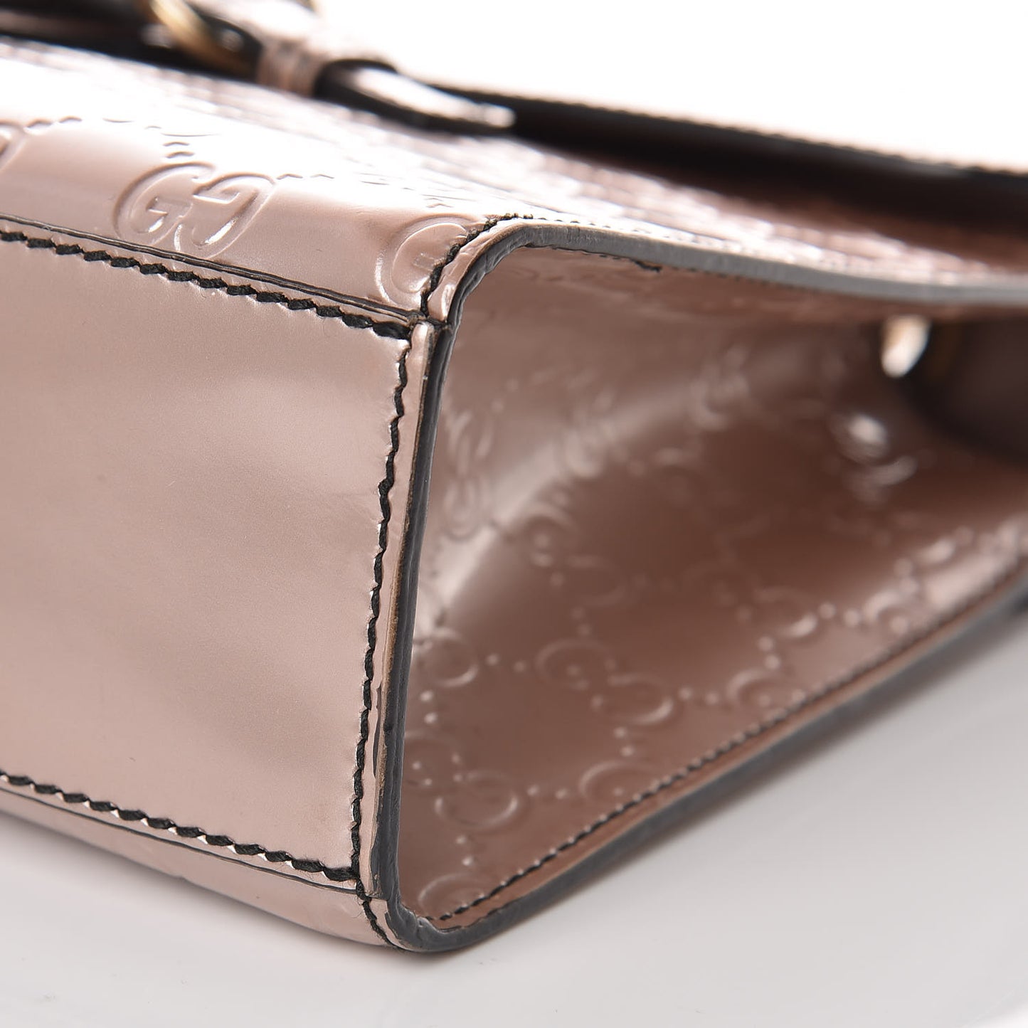 Shine Guccissima Medium Emily Chain Shoulder Bag Dark Cipria