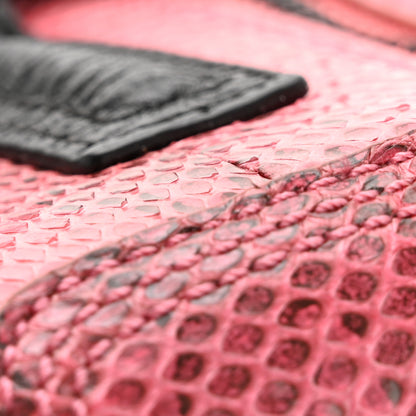 3.1 Phillip Lim Textured Calfskin Elaphe Snakeskin Mini Pashli Satchel Pink Black 14 of 14