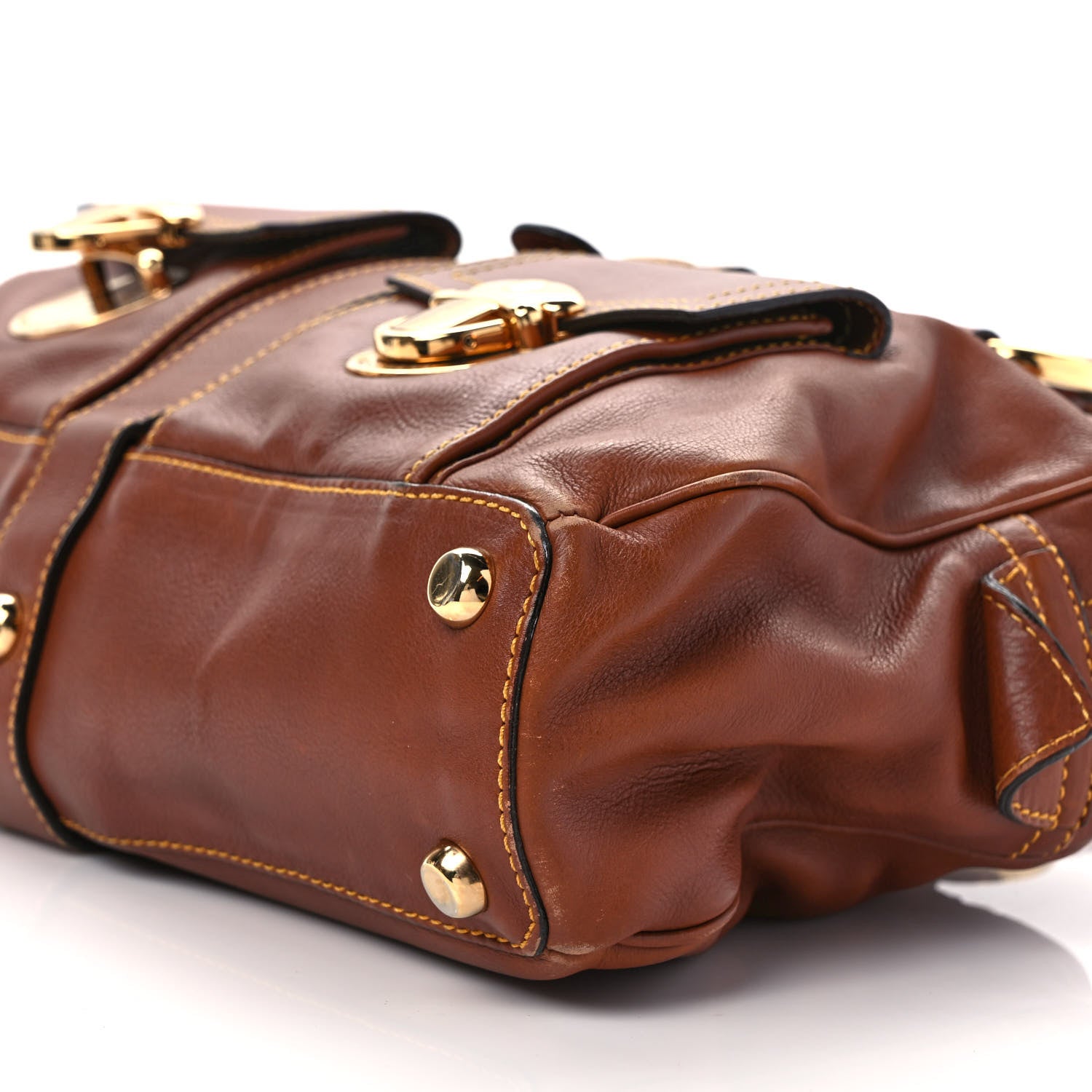 Marc Jacobs Calfskin Venetia Satchel Brown 8 of 12