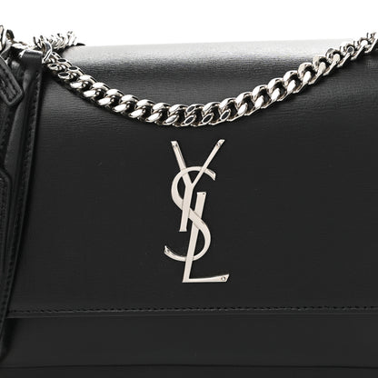 Saint Laurent Calfskin Medium Monogram Sunset Black 9 of 13