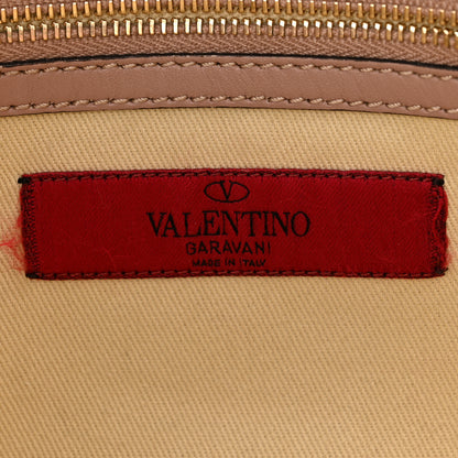Valentino Garavani Vitello Small Rockstud Double Handle Tote Poudre 6 of 12