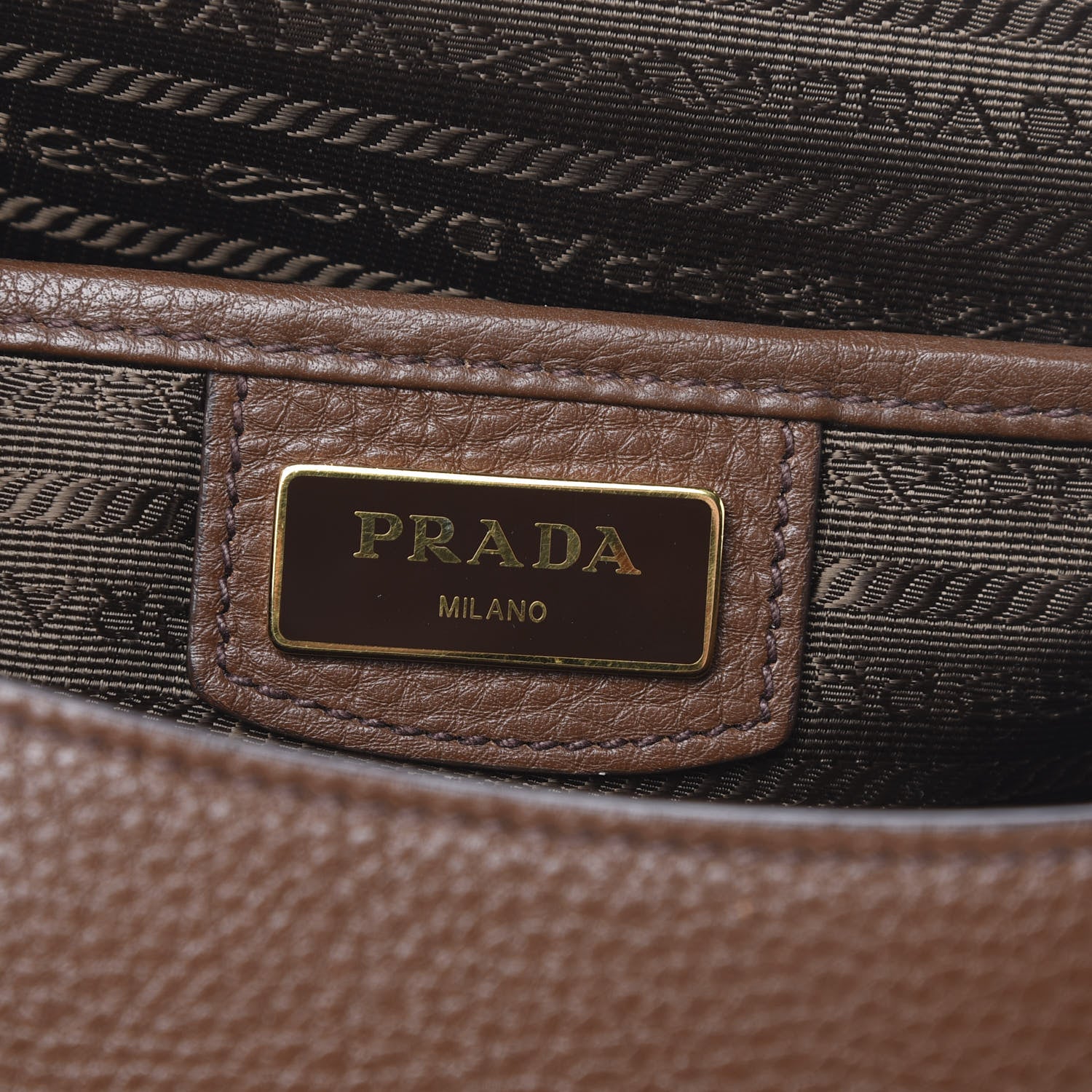 Prada Vitello Phenix Crossbody Bag Tabacco 6 of 12
