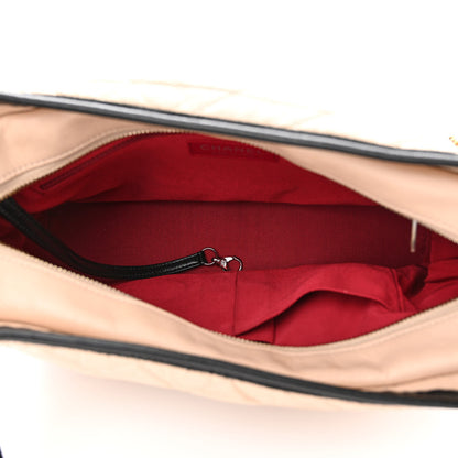 Chanel Aged Calfskin Quilted Medium Gabrielle Hobo Beige Black 5 of 19