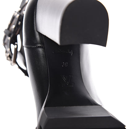 Louis Vuitton Calfskin Monogram Star Trail Chelsea Ankle Boots 39 Black 6 of 8