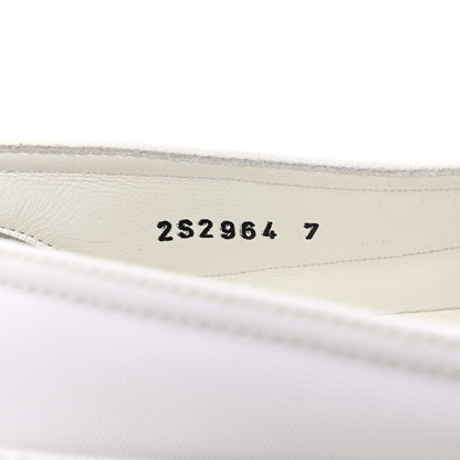 Prada Technical Nylon Triangle Logo Mens Slip On Sneakers 7 White 6 of 9