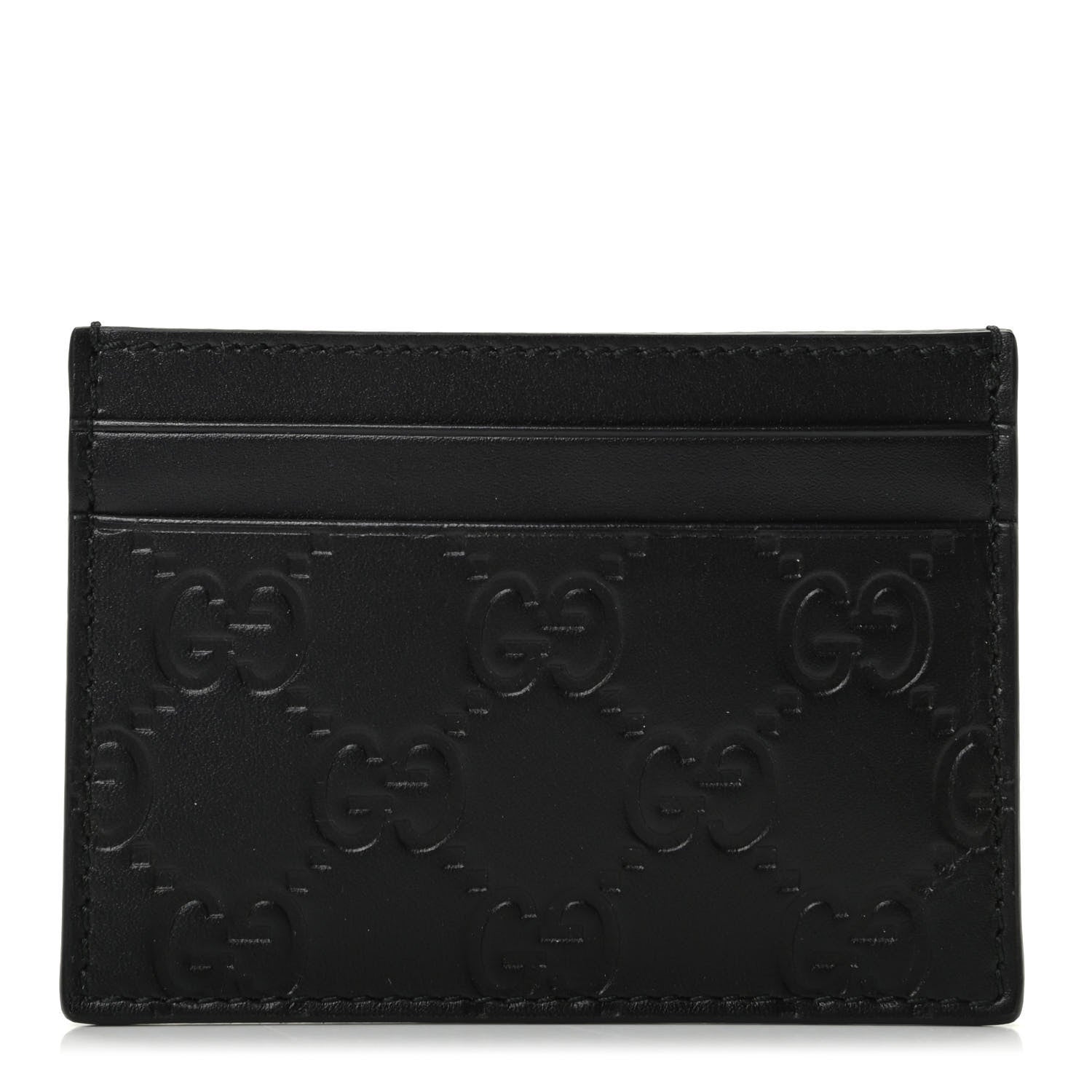 Gucci Guccissima Card Holder Black 1 of 7