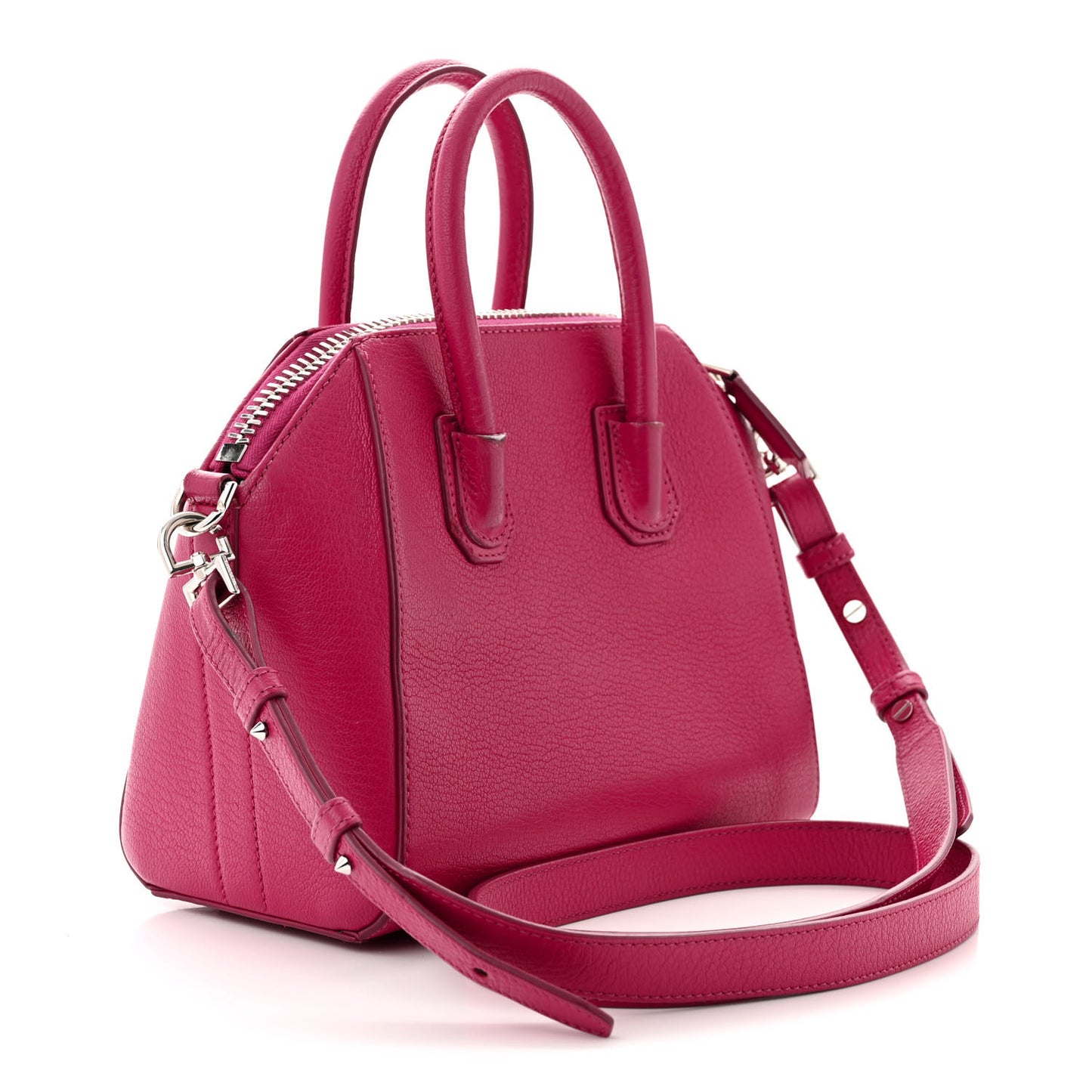 Sugar Goatskin Mini Antigona Fushia