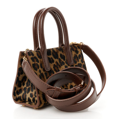 Versace Calf Hair Medusa 95 Mini Tote Brown Multicolor 3 of 10