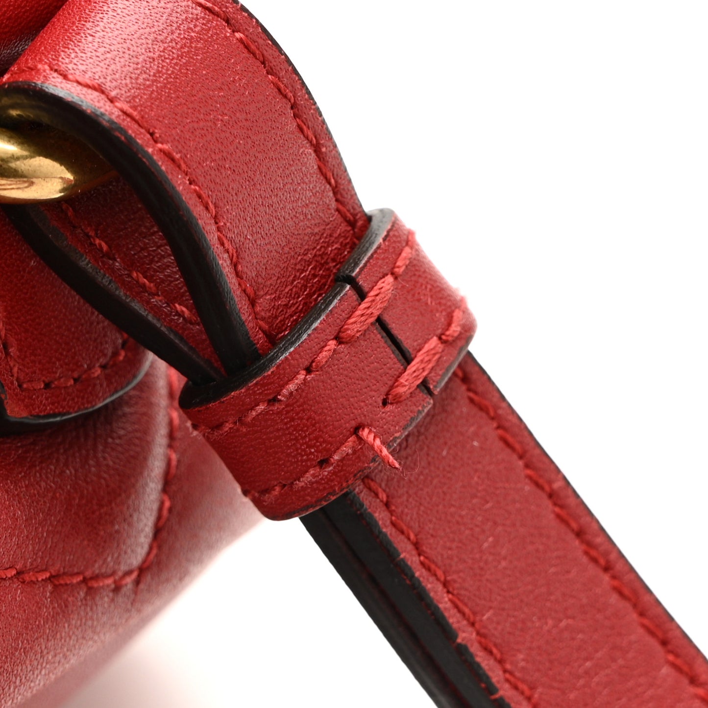 Calfskin Matelasse GG Marmont Flap Backpack Hibiscus Red