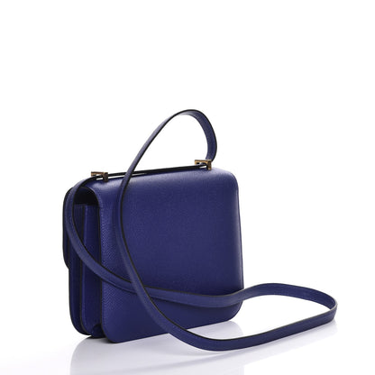 Hermes Epsom Constance 18 Bleu Electrique 3 of 18